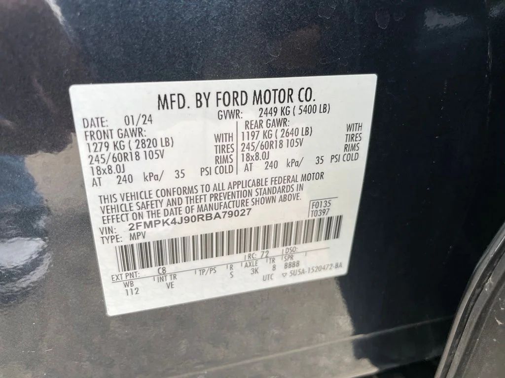 Used 2024 Blue Metallic Ford SEL image 34