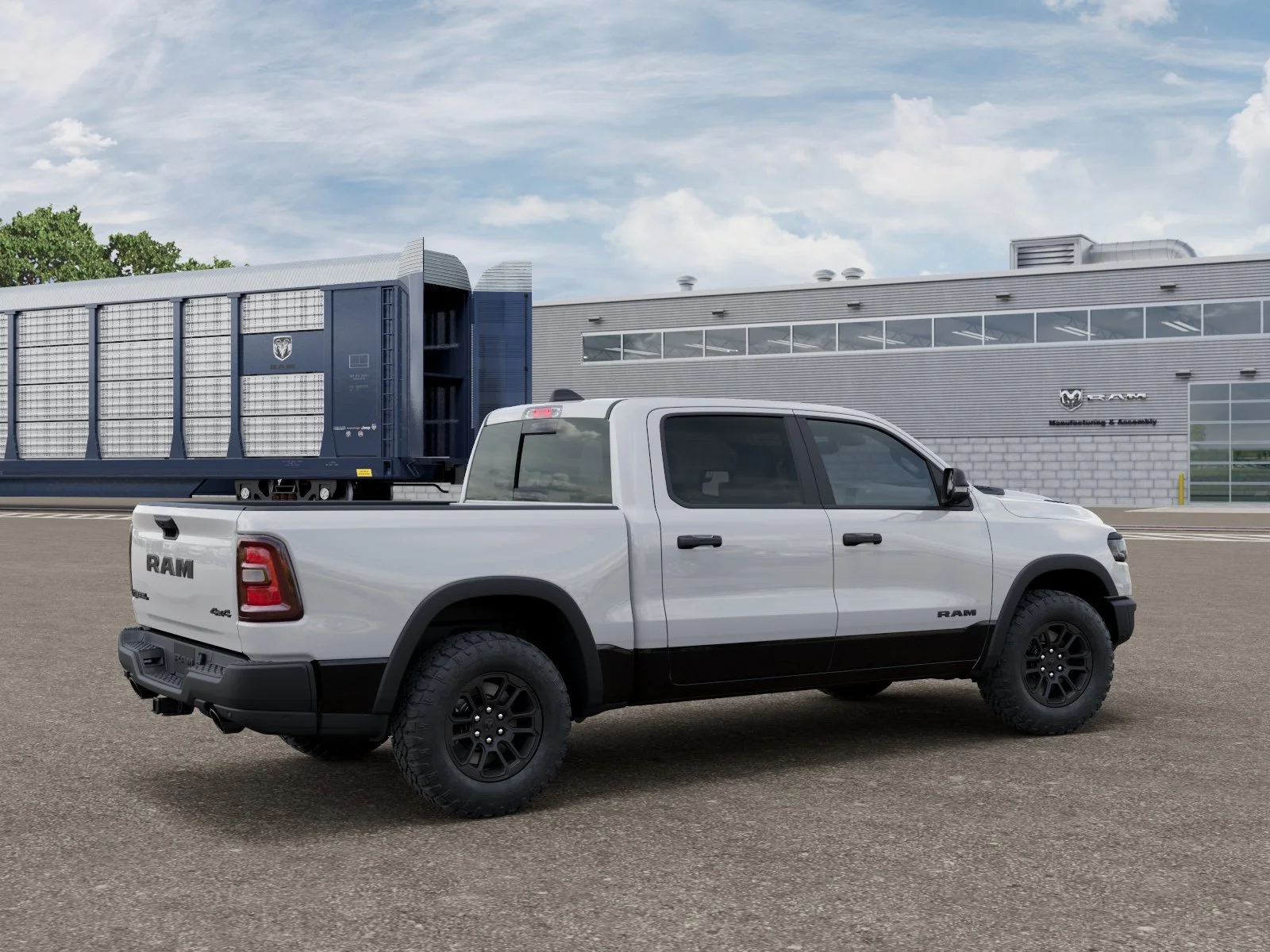 New 2026 Bright White Clear-Coat Exterior Paint RAM Rebel image 4