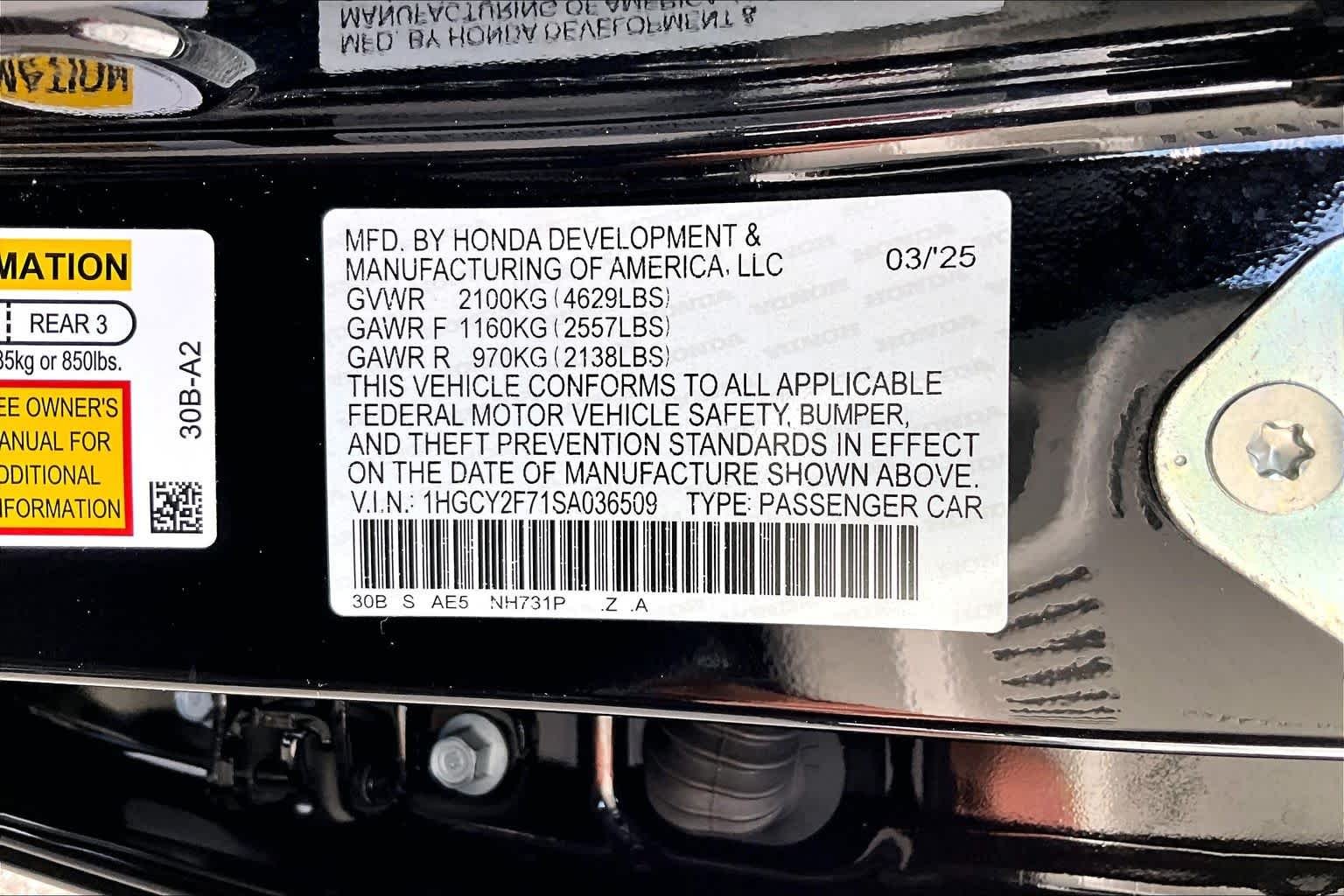 Used 2025 Crystal Black Pearl Honda Sport-L image 35