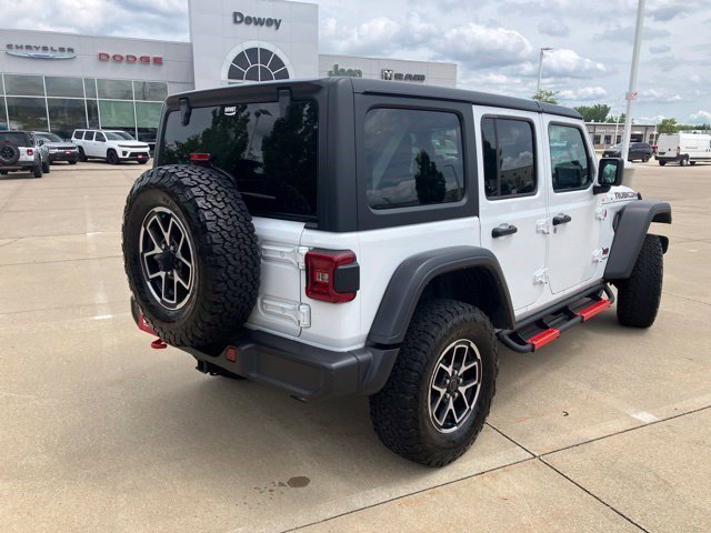 Used 2024 Bright White Clearcoat Jeep Rubicon image 5
