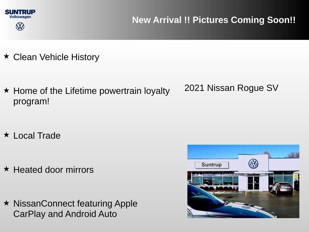 Used 2021 Black Nissan SV image 2
