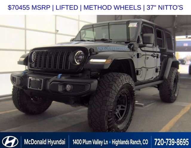 Used 2024 Black Jeep Rubicon 4xe image 1