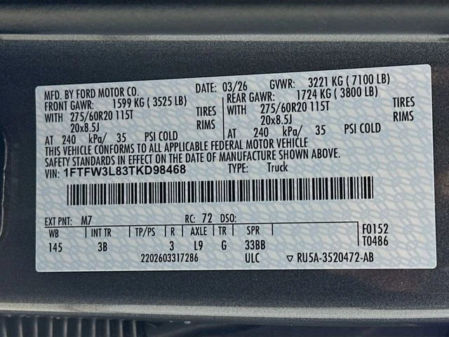 New 2026 Carbonized Gray Metallic Ford XLT image 32
