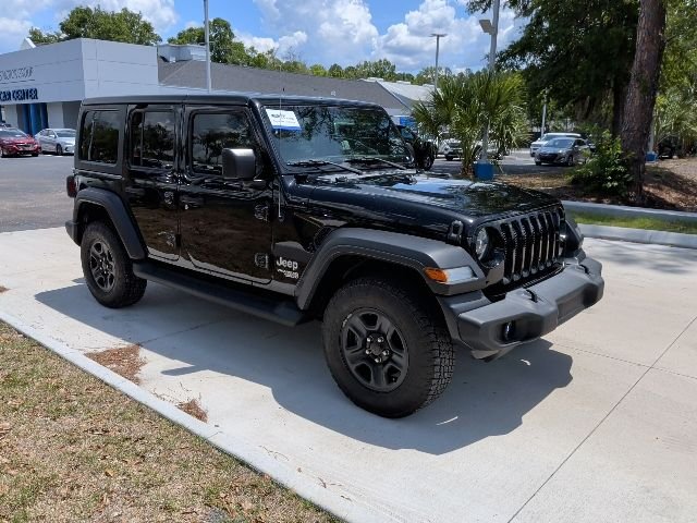 Certified Used 2021 Black Clearcoat Jeep Unlimited Sport S image 2