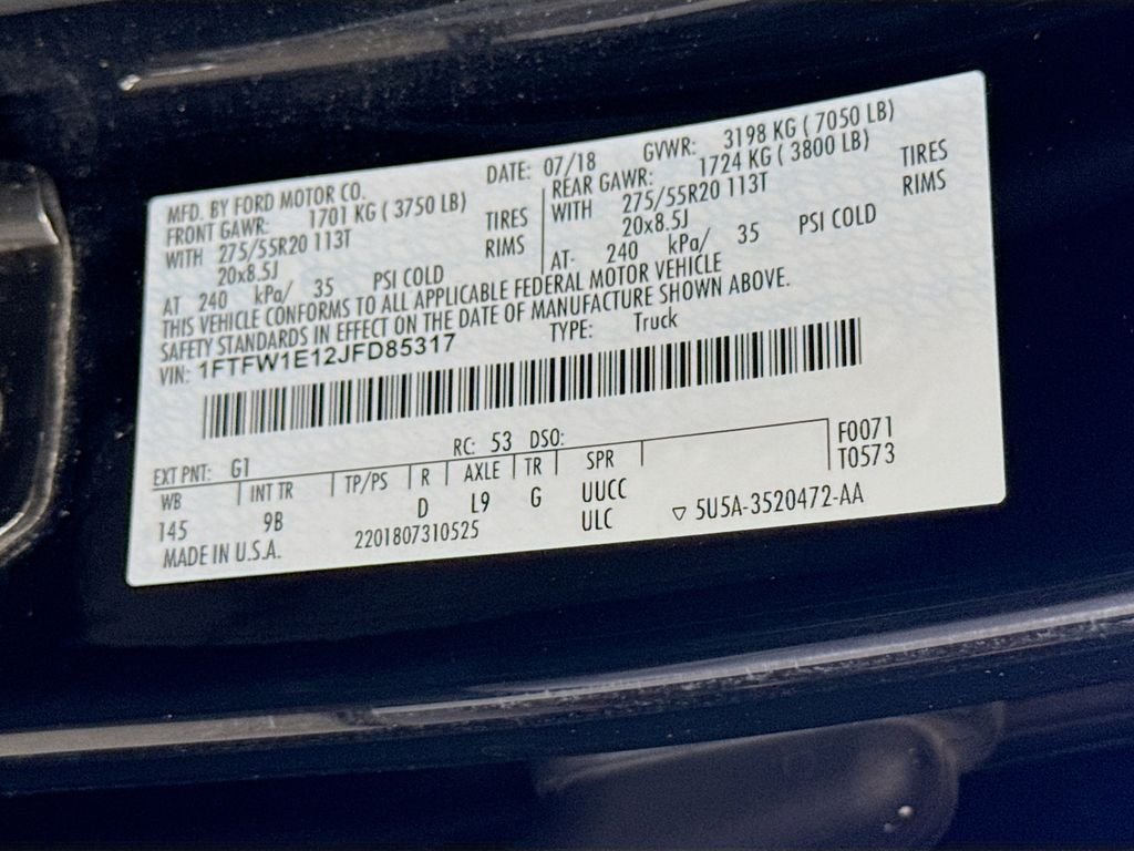 Used 2018 Shadow Black Ford Platinum image 34