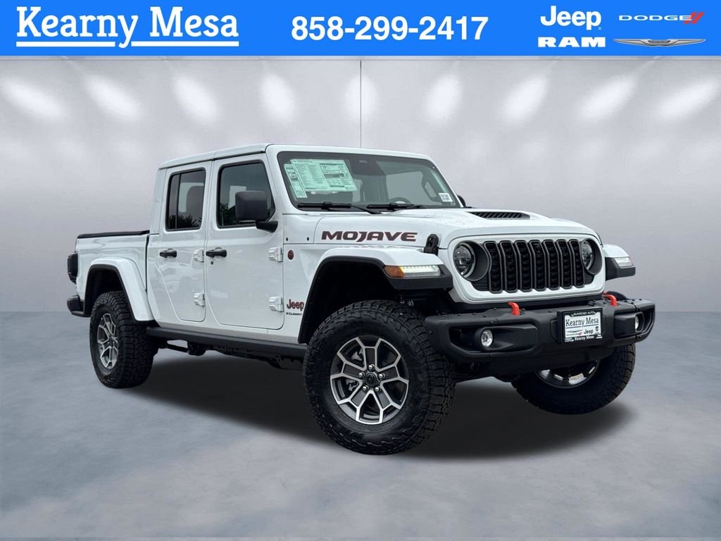 New 2026 Bright White Clear-Coat Exterior Paint Jeep Mojave X image 1