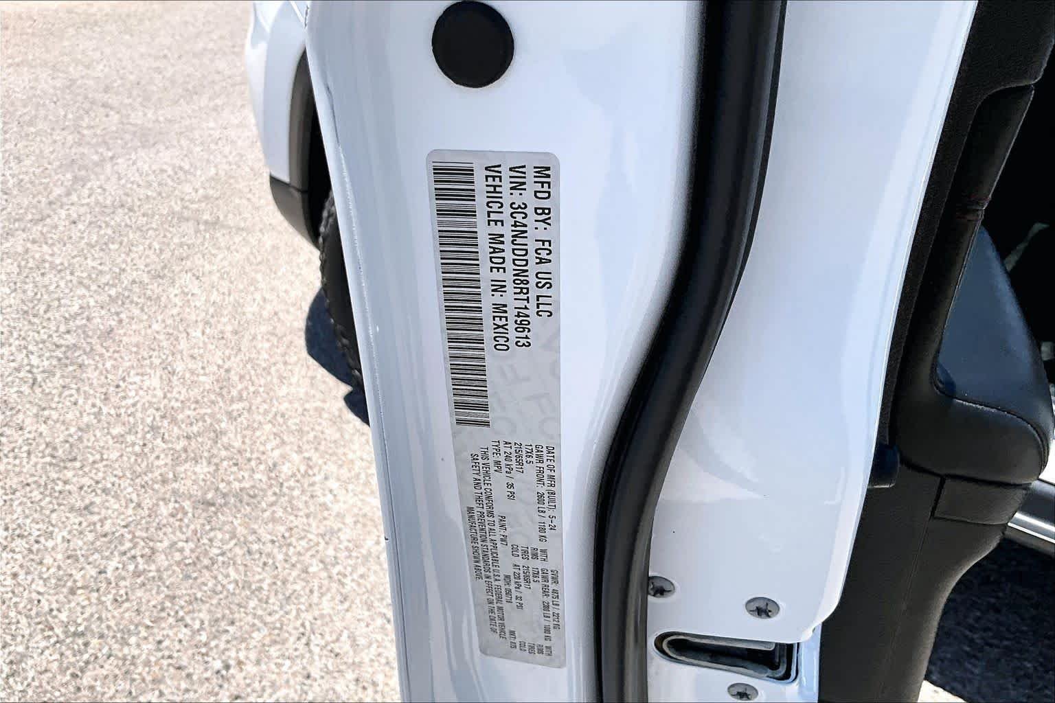 Used 2024 Bright White Clearcoat Jeep Trailhawk image 35