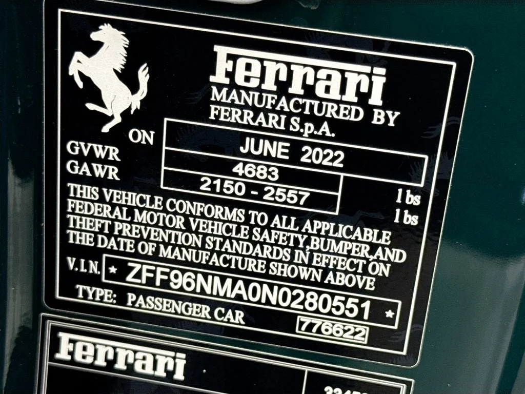 Used 2022 Extra Sample Ferrari Tailor Made image 38