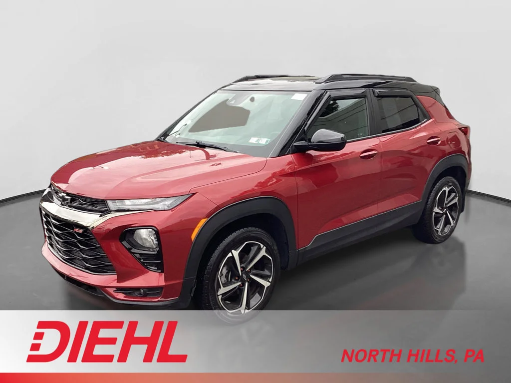 Used 2021 SCARLET RED METALLIC Chevrolet RS image 1