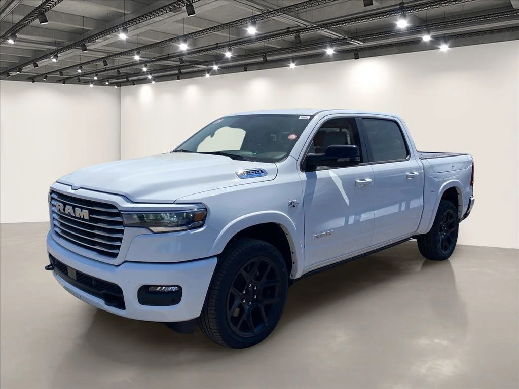 New 2026 Bright White Clear-Coat Exterior Paint RAM Laramie image 2