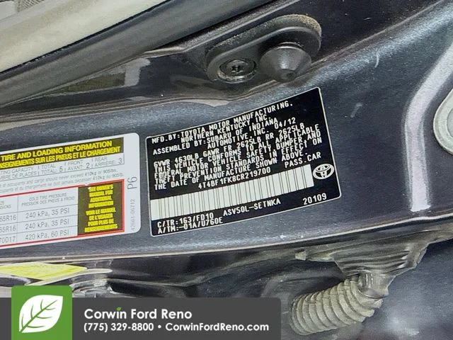 Used 2012 Magnetic Gray Metallic Toyota LE image 29