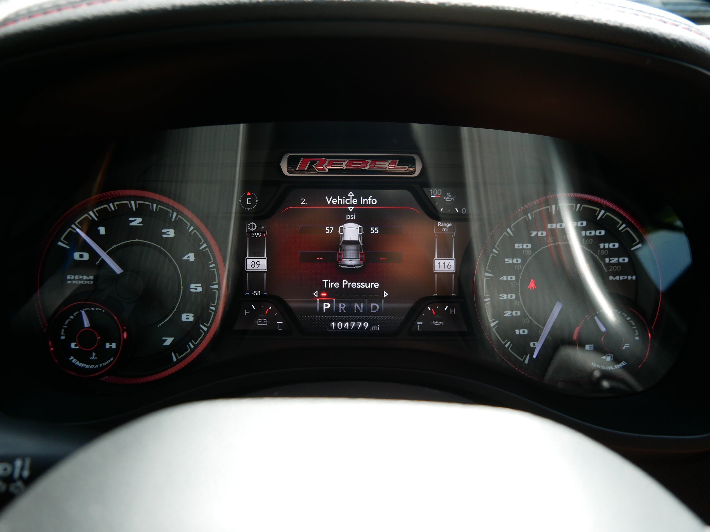 Used 2019 Granite Crystal Metallic Clearcoat Ram Rebel image 21