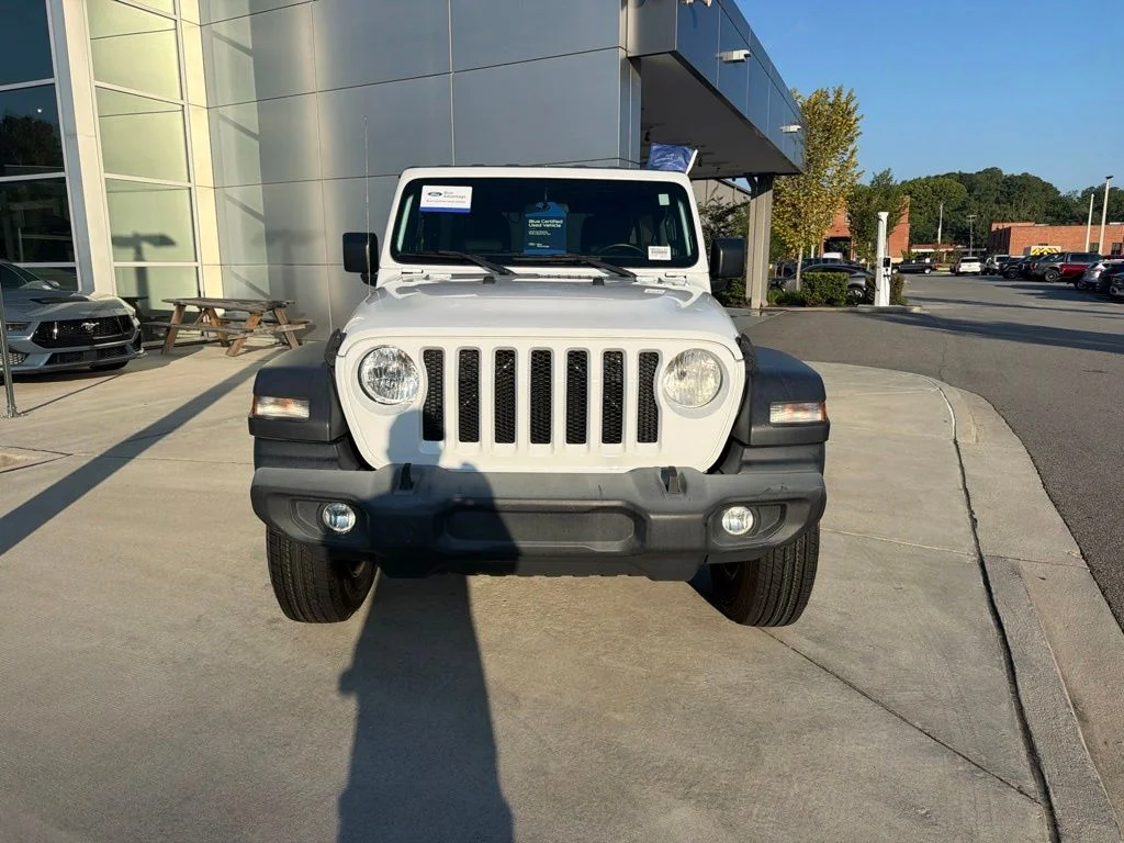 Certified Used 2020 Bright White Clearcoat Jeep Unlimited Sport S image 2