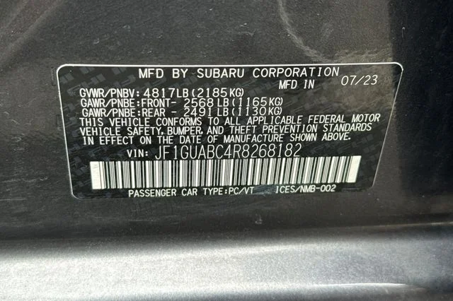 Used 2024 Gray Subaru Base image 33