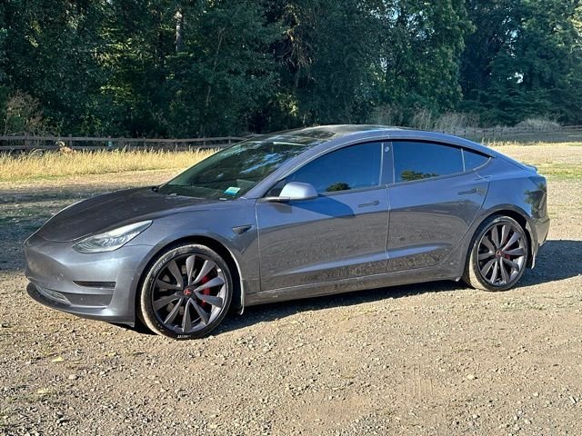 Used 2020 Midnight Silver Metallic Tesla Performance image 4