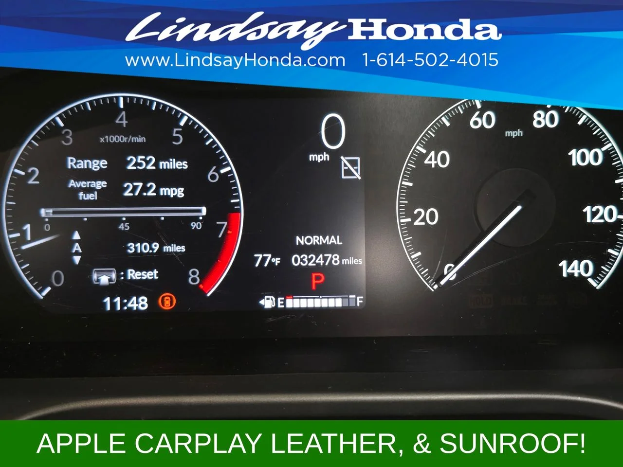 Used 2024 Platinum White Pearl Honda EX-L image 14