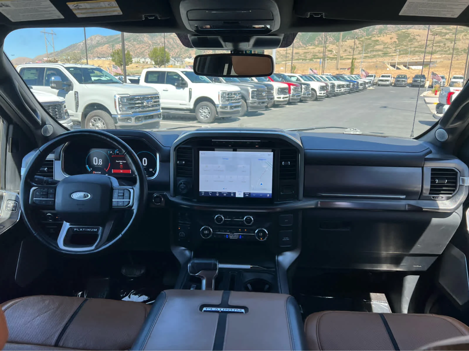 Used 2021 Star White Metallic Tri-Coat Ford Platinum image 24