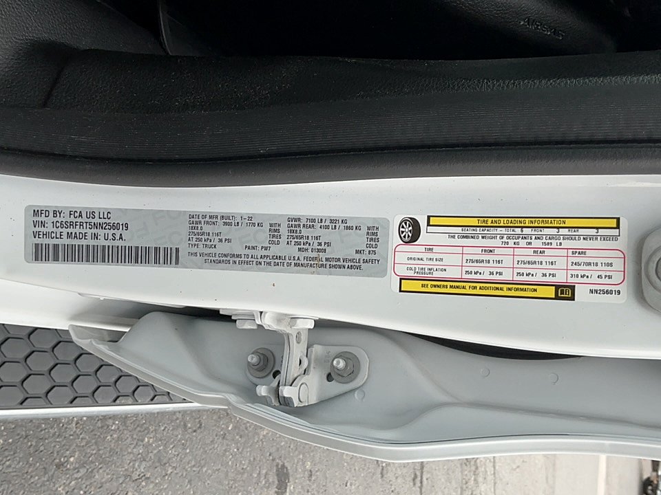 Used 2022 Bright White Clearcoat Ram Laramie image 19