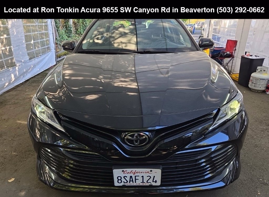 Used 2020 Midnight Black Metallic Toyota LE image 6