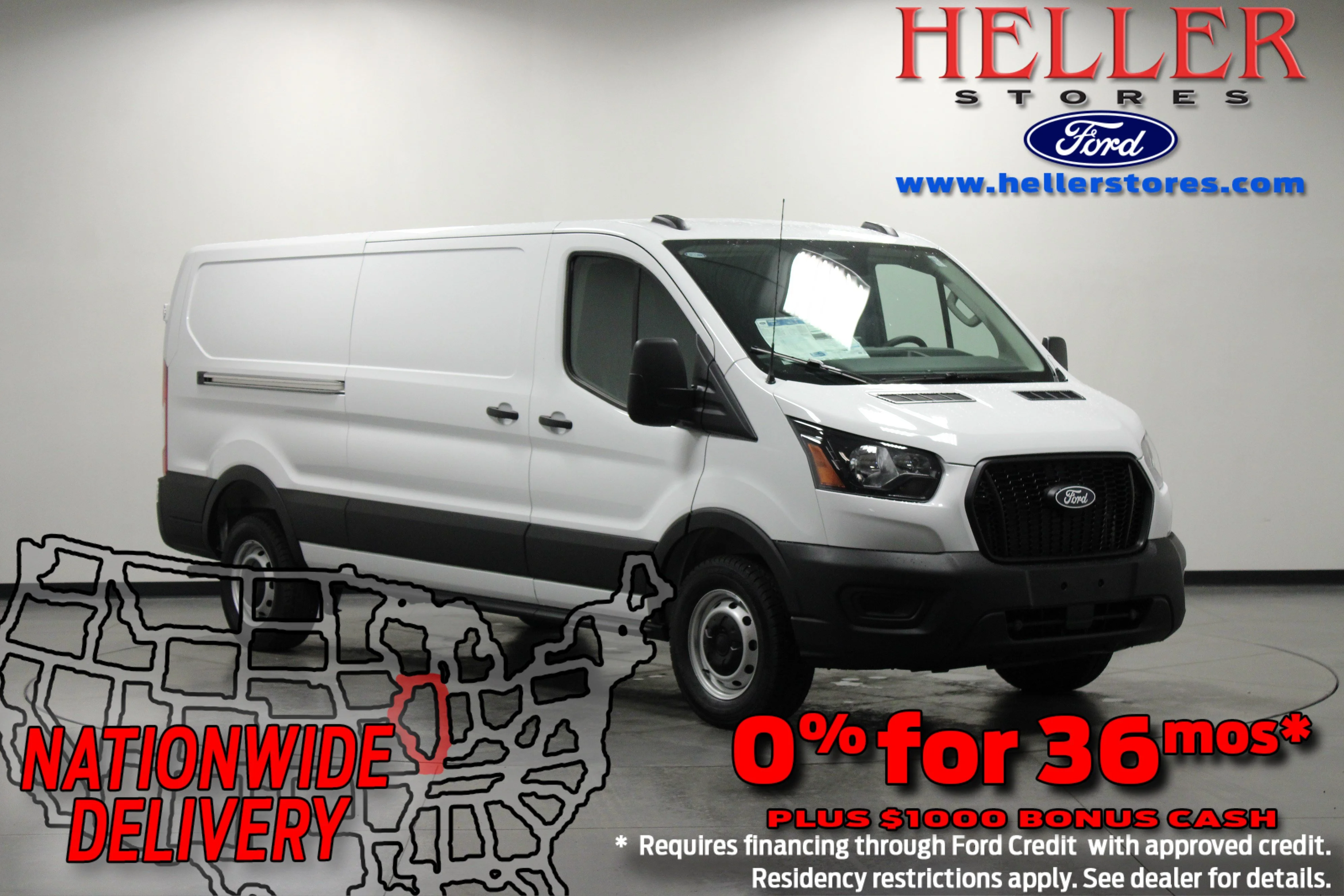 New 2026 Oxford White Ford Cargo Van image 1