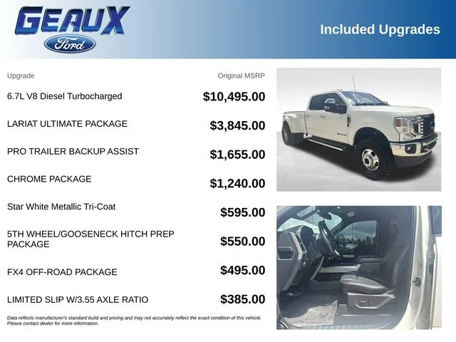 Certified Used 2022 White Ford Lariat image 5