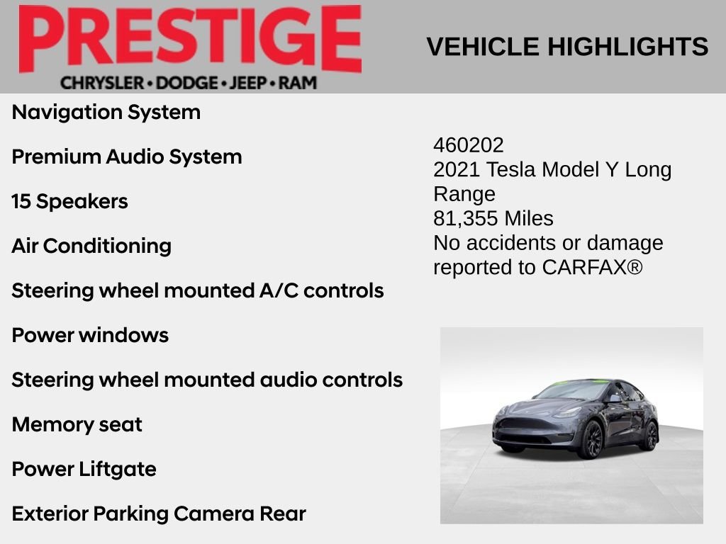 Used 2021 Tesla Model Y Long Range with VIN 5YJYGDEE1MF202962 for sale in Las Vegas, NV