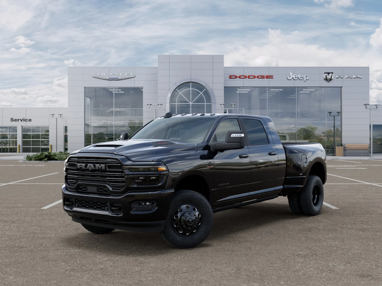 New 2026 Diamond Black Crystal Pearl-Coat Exterior Paint RAM Laramie image 29