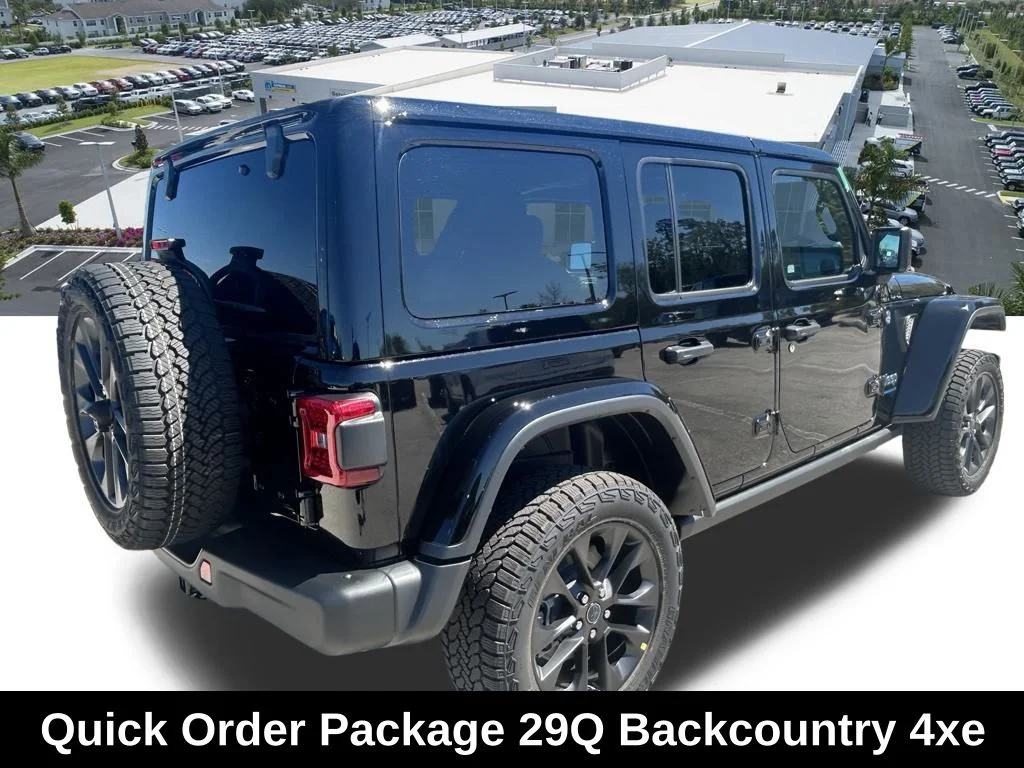 New 2025 Black Clear-Coat Exterior Paint Jeep Backcountry 4xe image 4