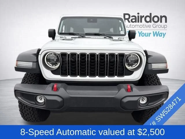 Used 2025 Bright White Clearcoat Jeep Rubicon image 2