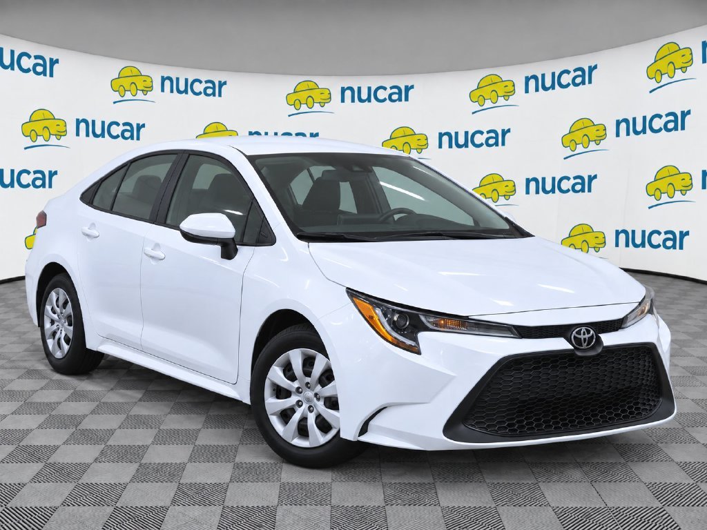 Certified Used 2021 White Toyota LE image 2