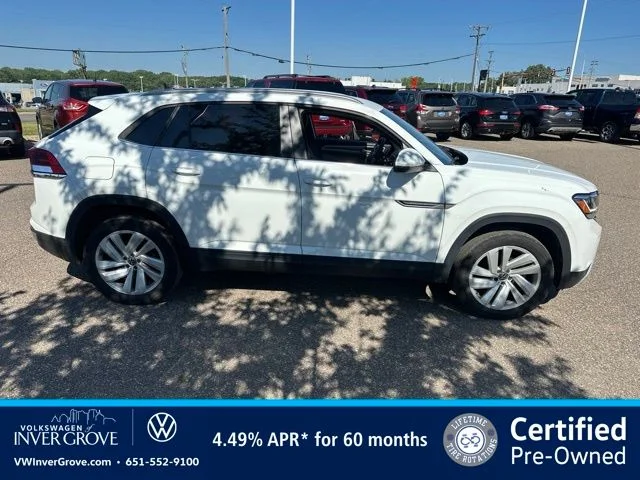 Certified 2023 Volkswagen Atlas Cross Sport SE w/Tech with VIN 1V2HE2CA7PC218979 for sale in Inver Grove Heights, Minnesota