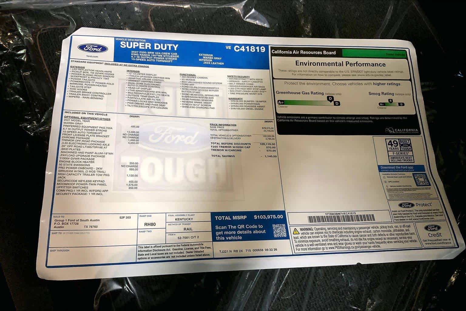 New 2027 Marsh Gray Metallic Ford F-250® King Ranch® image 21