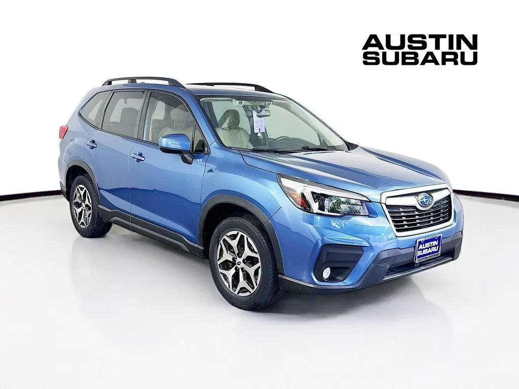 Used 2021 Blue Subaru Premium image 1