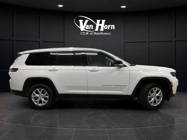 Used 2021 Bright White Clearcoat Jeep Limited image 8