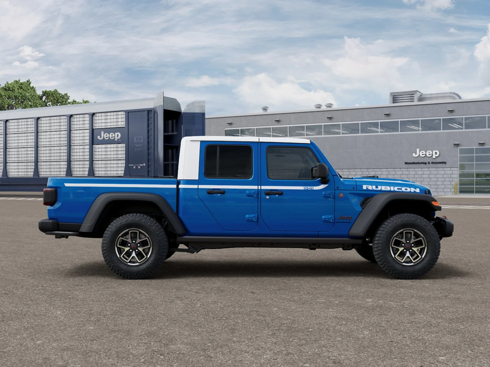 New 2026 Hydro Blue Pearl-Coat Exterior Paint Jeep Rubicon image 21
