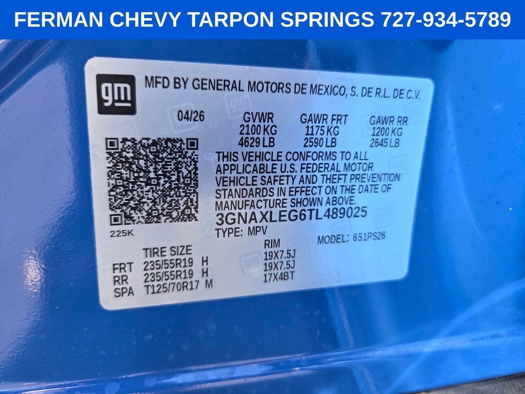 New 2026 Reef Blue Metallic Chevrolet RS image 21