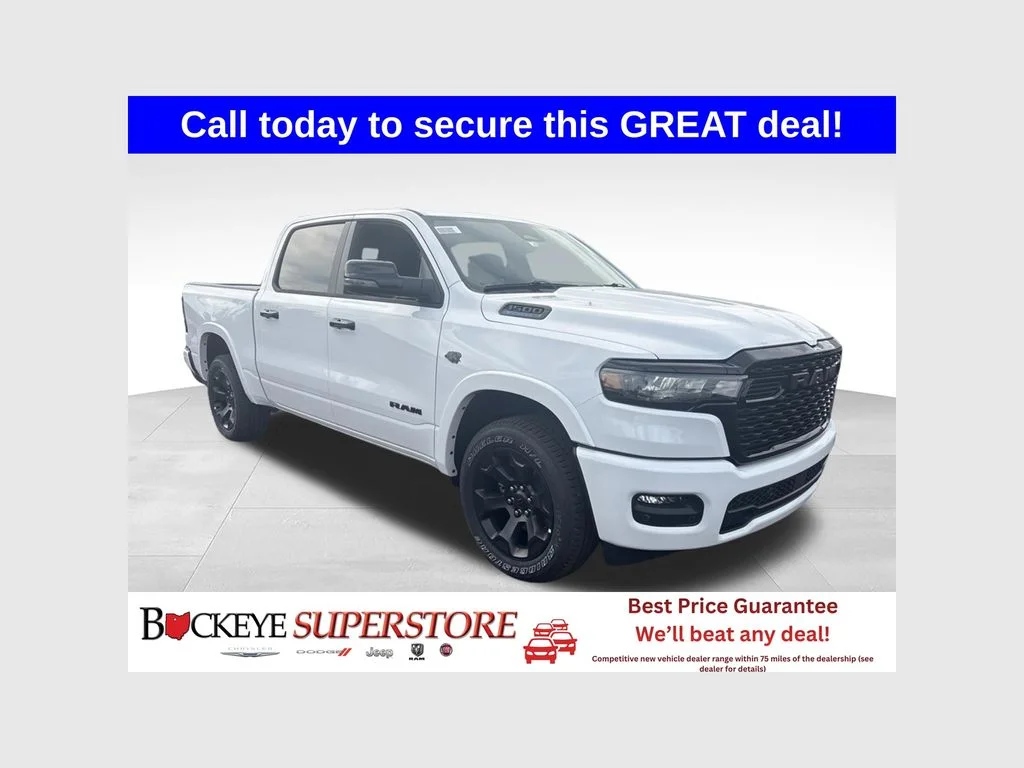 New 2027 Bright White Clearcoat RAM BIG HORN image 1