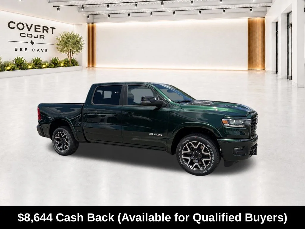 New 2026 Serrano-Green Metallic Exterior Paint RAM Laramie image 13