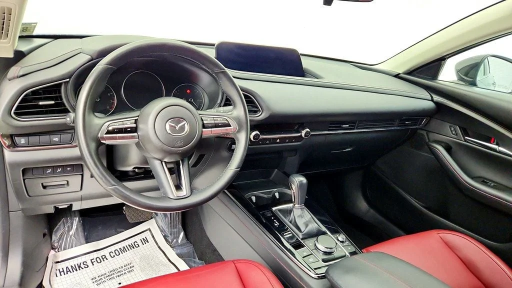Used 2023 Polymetal Gray Metallic Mazda 2.5 S Carbon Edition AWD w/ Red Leather & Moonroof image 13
