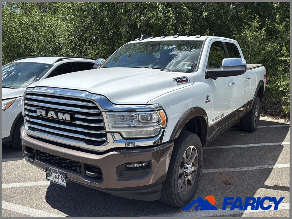 Used 2020 Bright White Clearcoat Ram Longhorn image 1