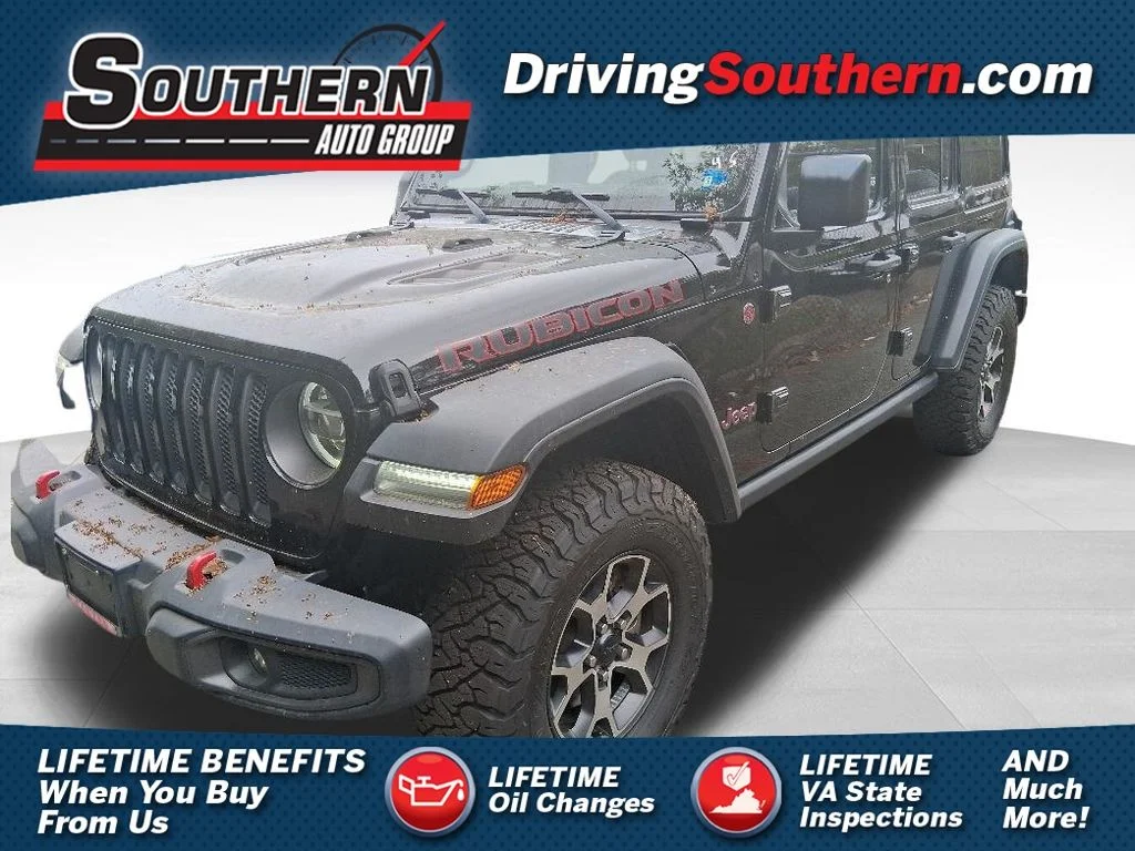 Used 2021 Black Jeep Unlimited Rubicon image 1