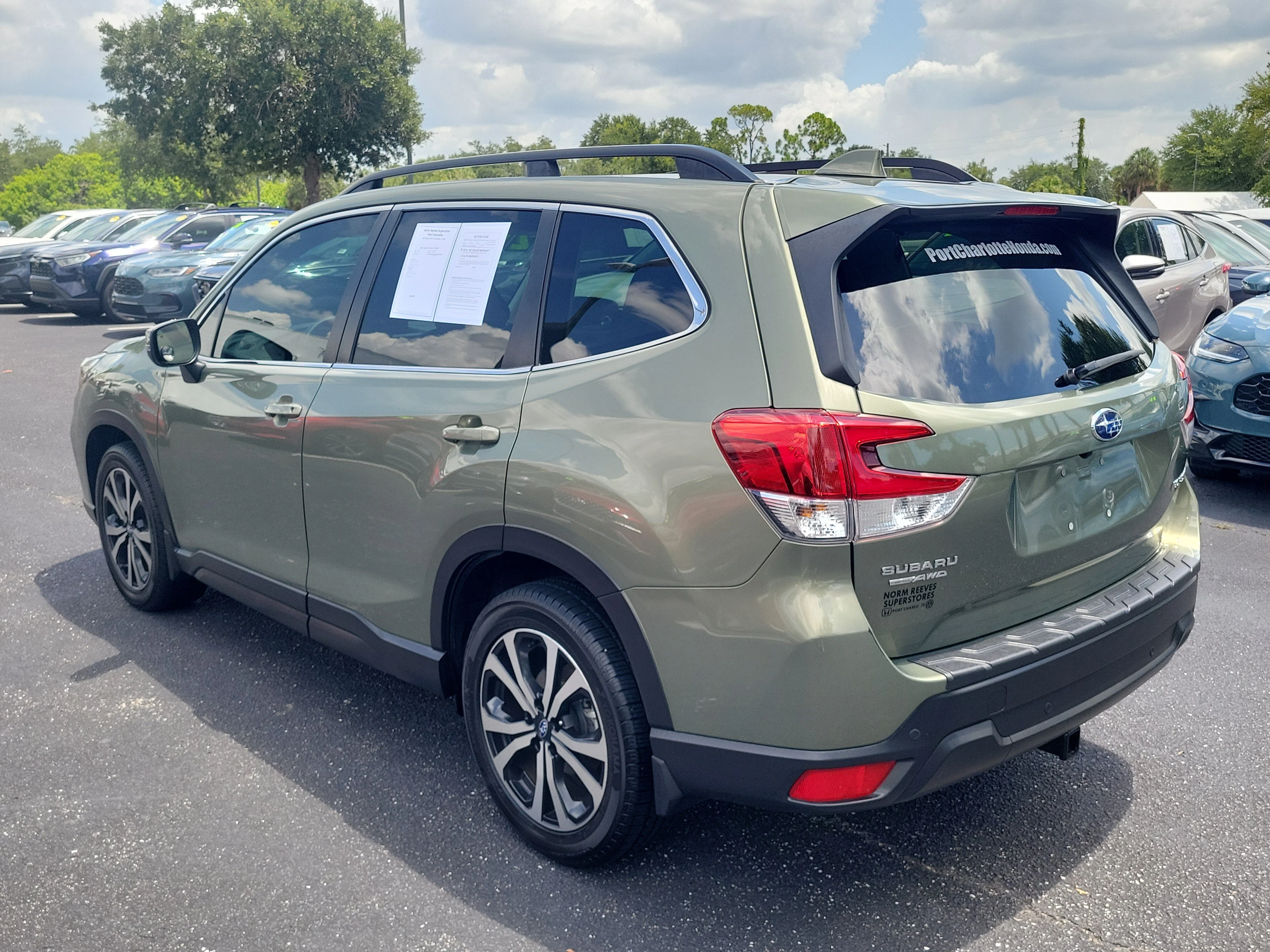 Used 2021 Jasper Green Metallic Subaru Limited image 33