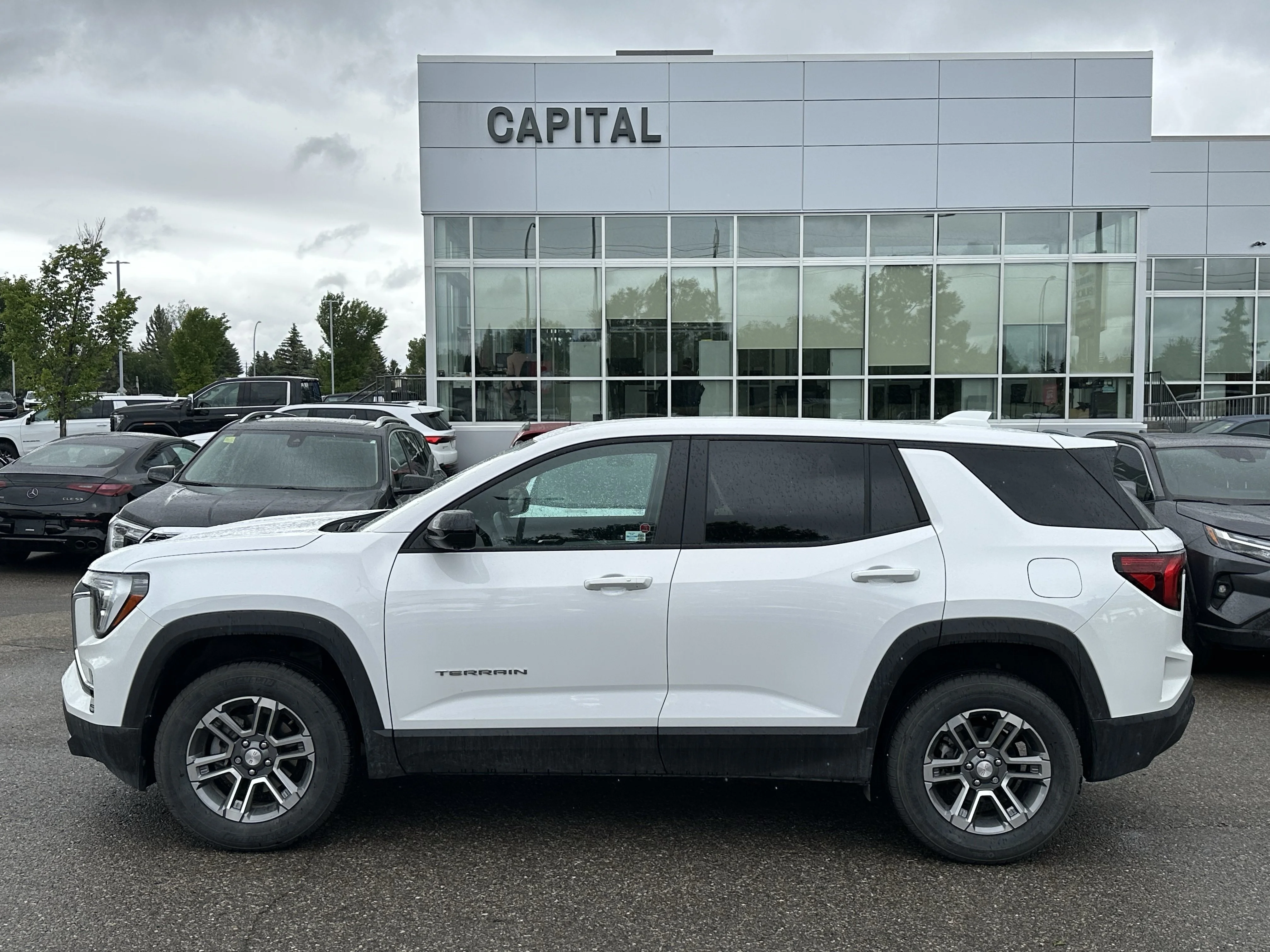 Certified Used 2025 White GMC AWD Elevation image 3