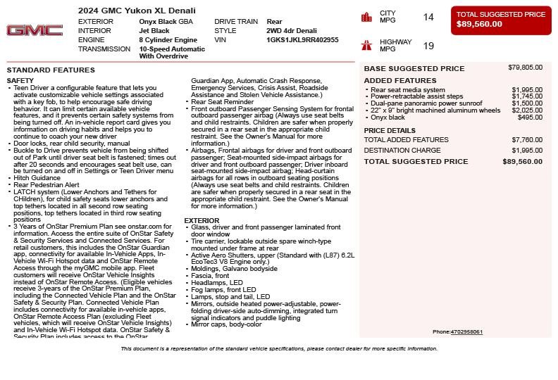 Used 2024 Black GMC Denali image 3