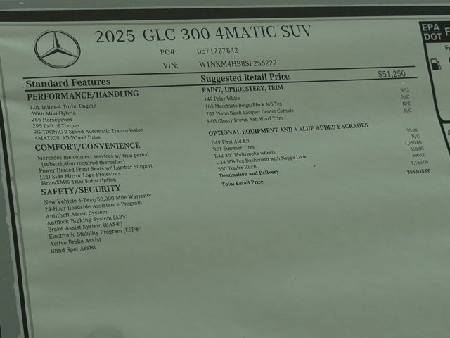 New 2025 Polar White Mercedes-Benz GLC 300 image 44