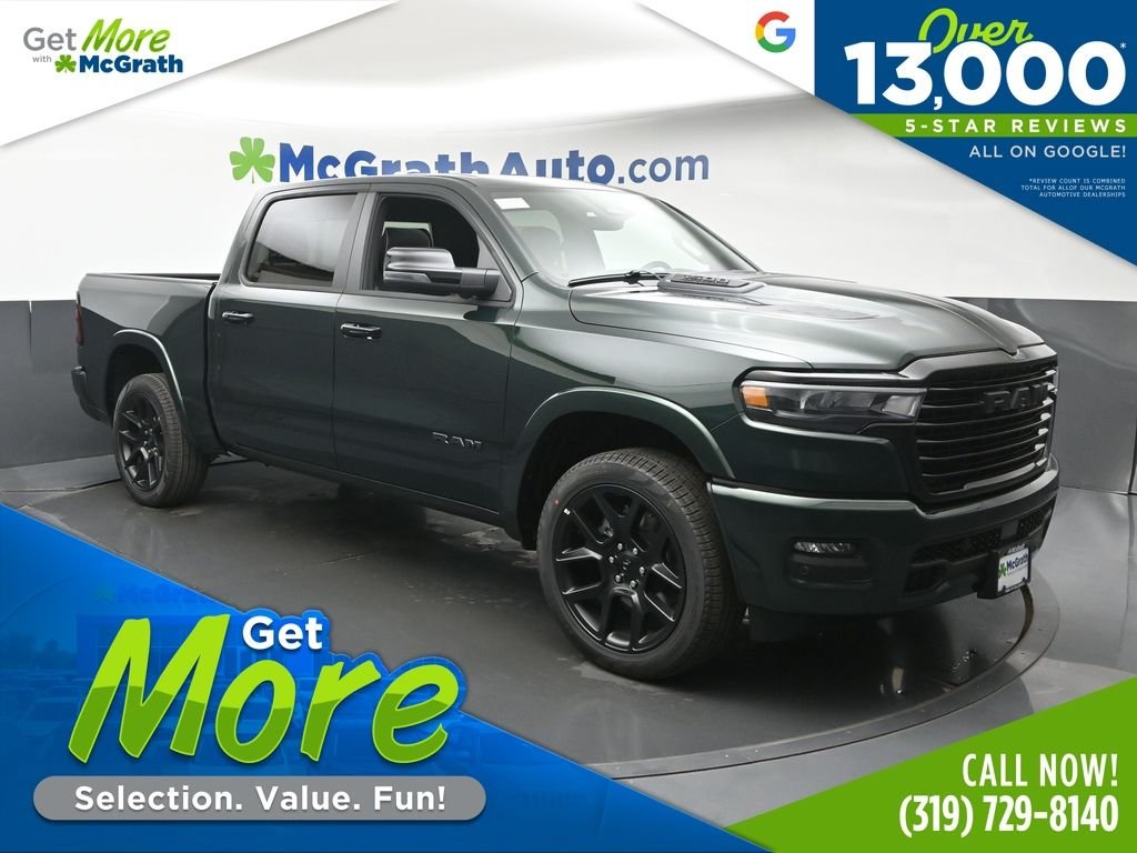 New 2026 Serrano-Green Metallic Exterior Paint RAM Laramie image 1