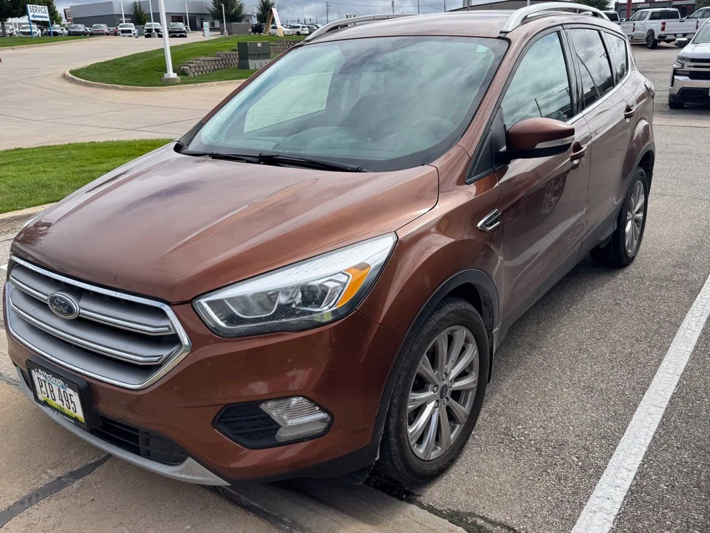 Certified Used 2017 Red Ford Titanium image 2