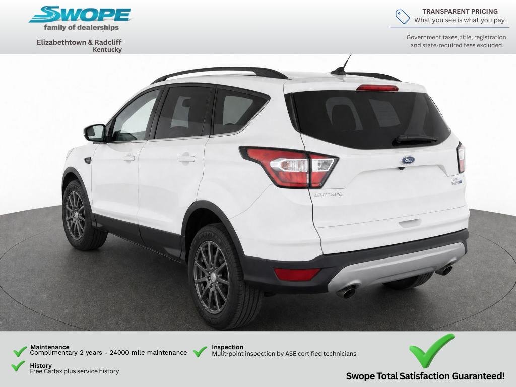 Used 2018 White Platinum Metallic Tri-Coat Ford SEL image 3