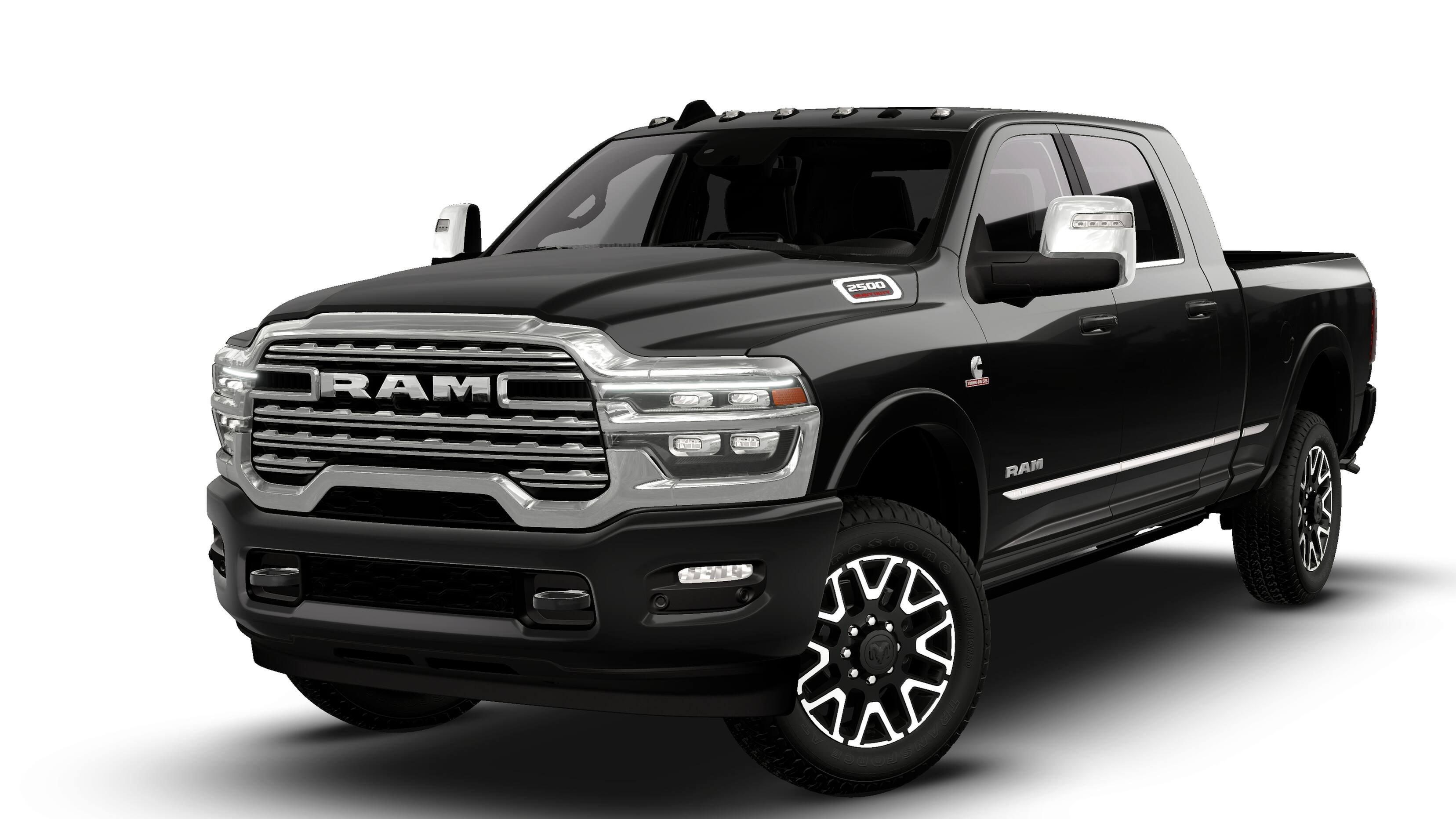 New 2027 Diamond Black Crystal Pearl-Coat Exterior Paint RAM Limited image 13