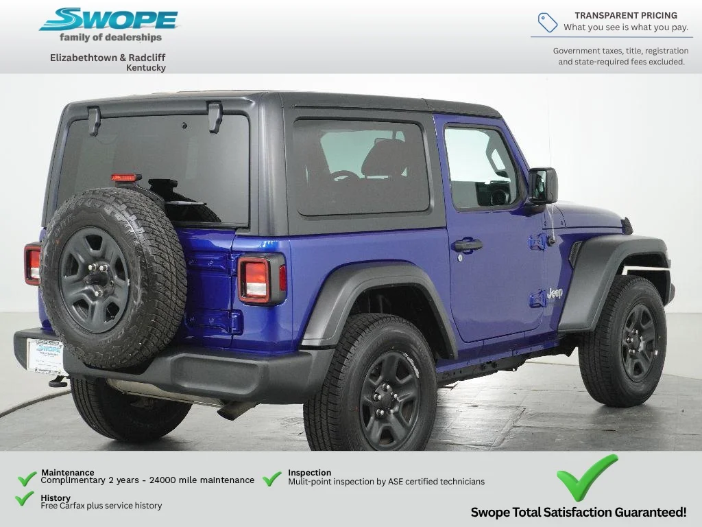 Used 2018 Ocean Blue Metallic Clearcoat Jeep Sport image 3